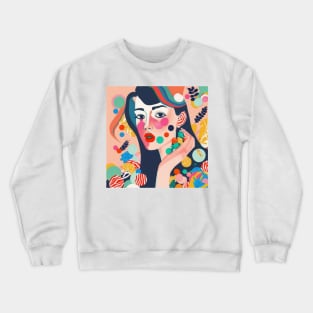 Portrait of a woman Crewneck Sweatshirt